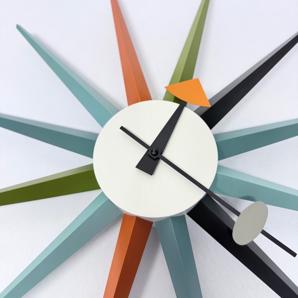 Authentic George Nelson Vitra Sunburst Clock Multi Color Mid Century Modern MCM⁠ - Picture 3 of 12